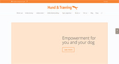 Desktop Screenshot of hundogtraening.dk
